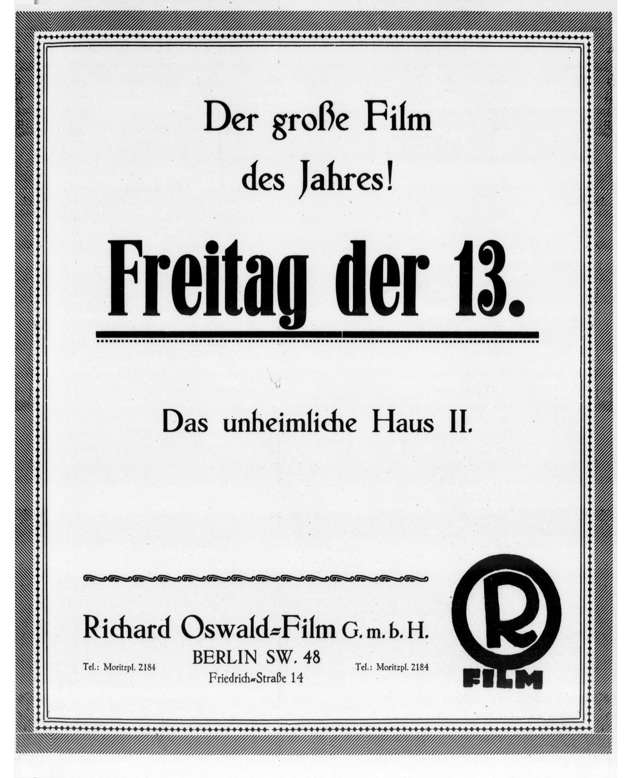 FREITAG, DER 13. - DAS UNHEIMLICHE HAUS, 2. TEIL